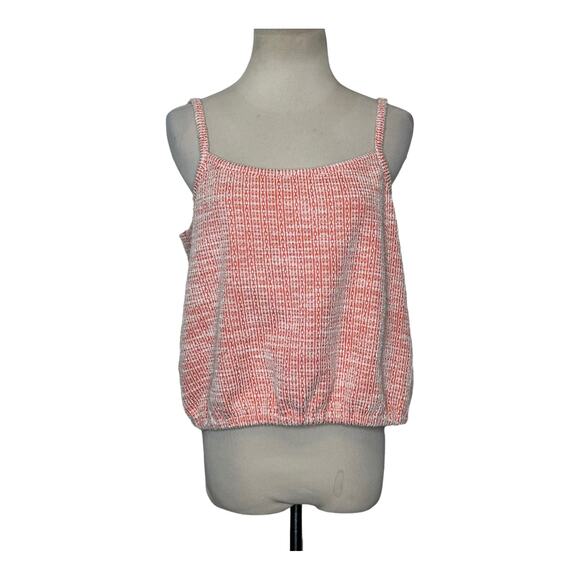 Loft orange textured fabric cami tank top size M - Picture 7 of 10